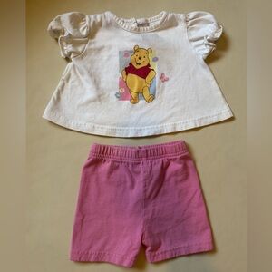 Y2K Winnie the Pooh Top & Shorts